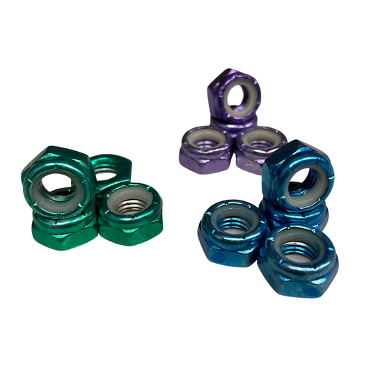 COLORED AXLE NUTS (SET OF 4)