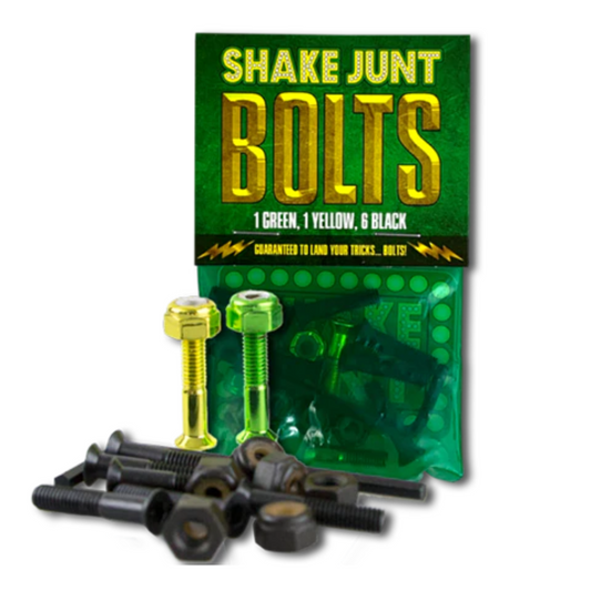 SHAKE JUNT BOLTS 1 GREEN, 1 YELLOW + BLACK